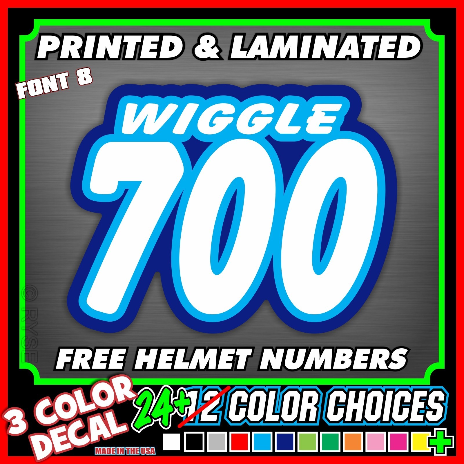 Dirt Bike Custom Race Name Number Stickers Plate Vinyl Decals SX MX ATV Go Kart