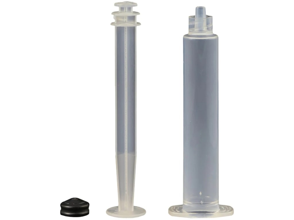 Jensen Global JGM5LL-20 - 5 cc Standard Clear Unassembled Manual Syringe -