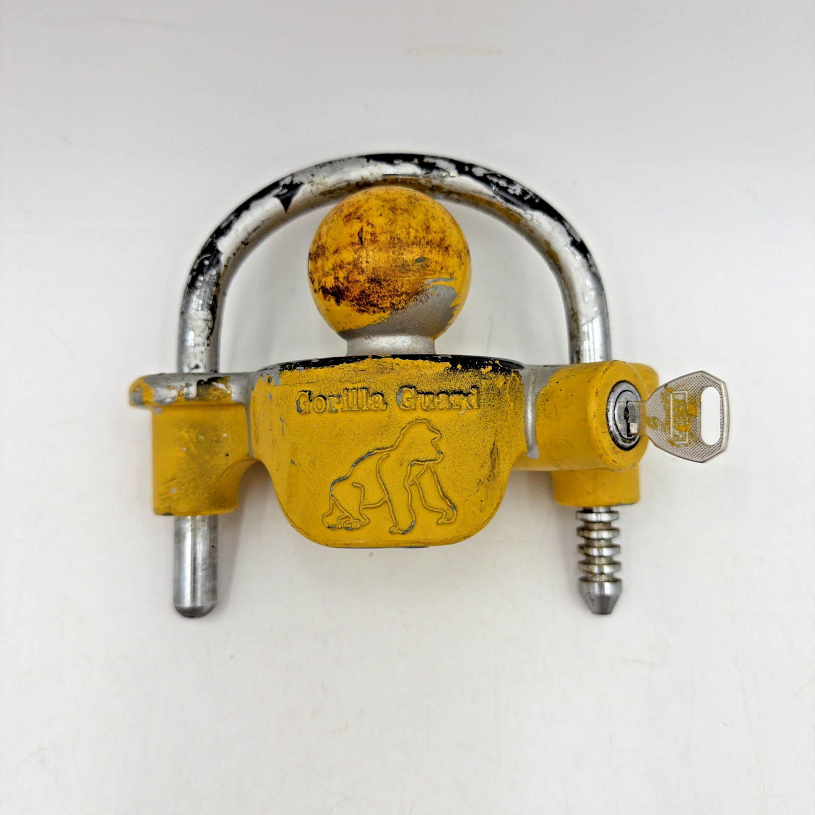 Universal Trailer Coupler Hitch Lock Heavy Duty Gorilla Guard w/ Key