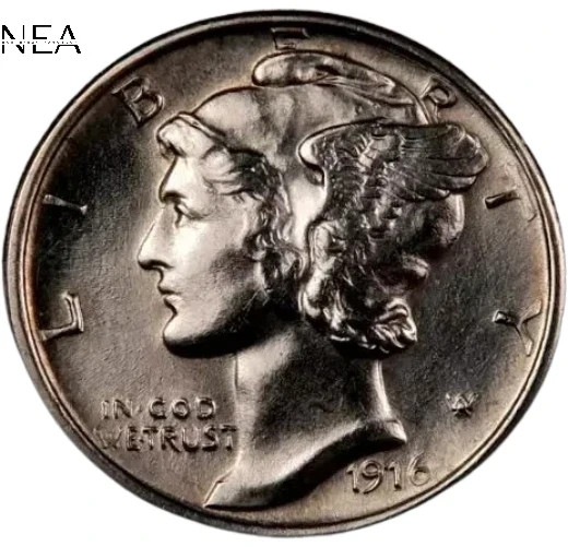 1916-S Mercury Dime ~ Gem BU ~ 90% Silver