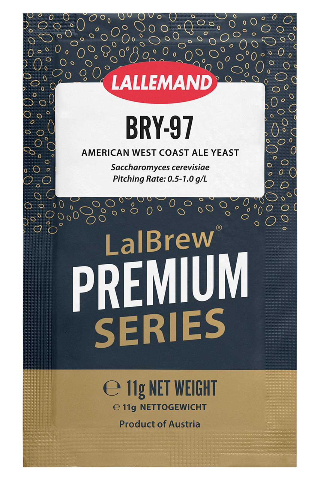 LalBrew Premium Series American West Coast Yeast BRY-97 For Home Brewing 11g