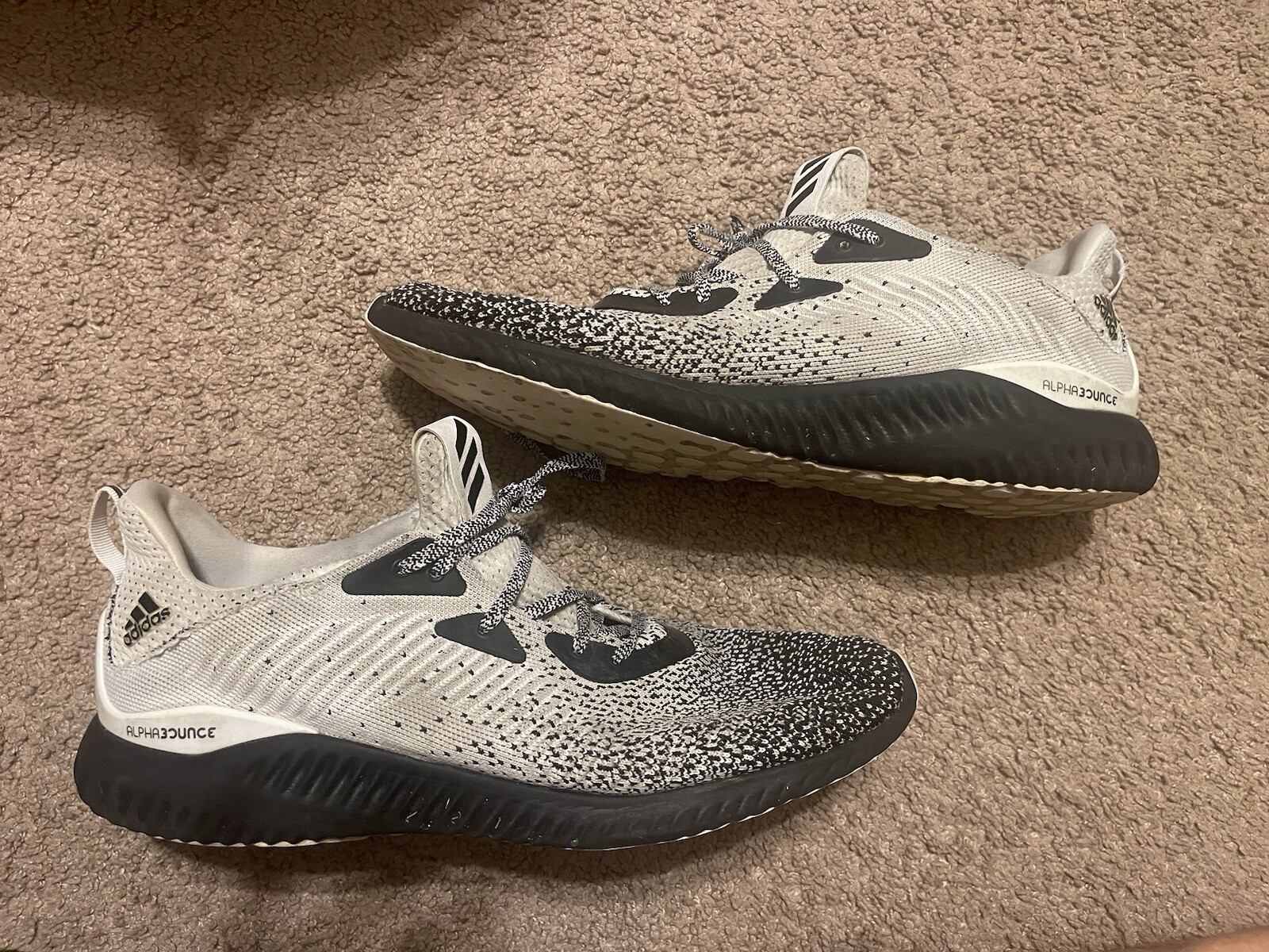 Adidas Alphabounce 3 Men’s Oreo Core Black Running Shoe 12