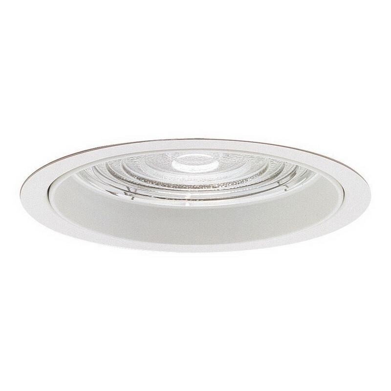 Lightolier  1126 Frosted Lens Reflector Trim, Wet Location, 6-3/4", White