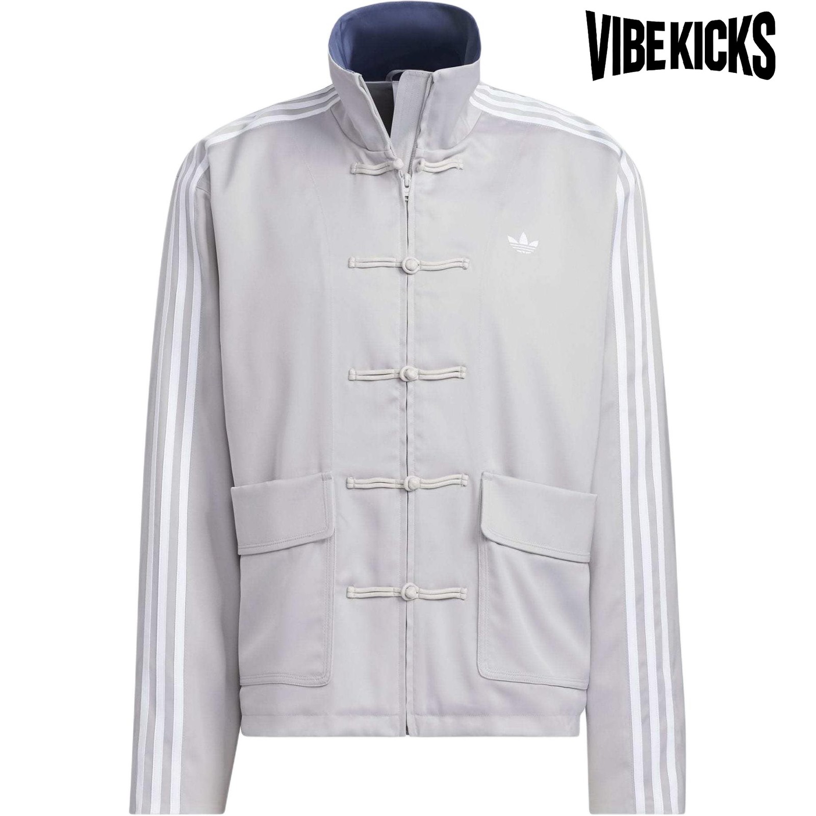 Adidas Originals Track CN TT SATIN Jackets   Coats Unisex Light Gray - JV9256