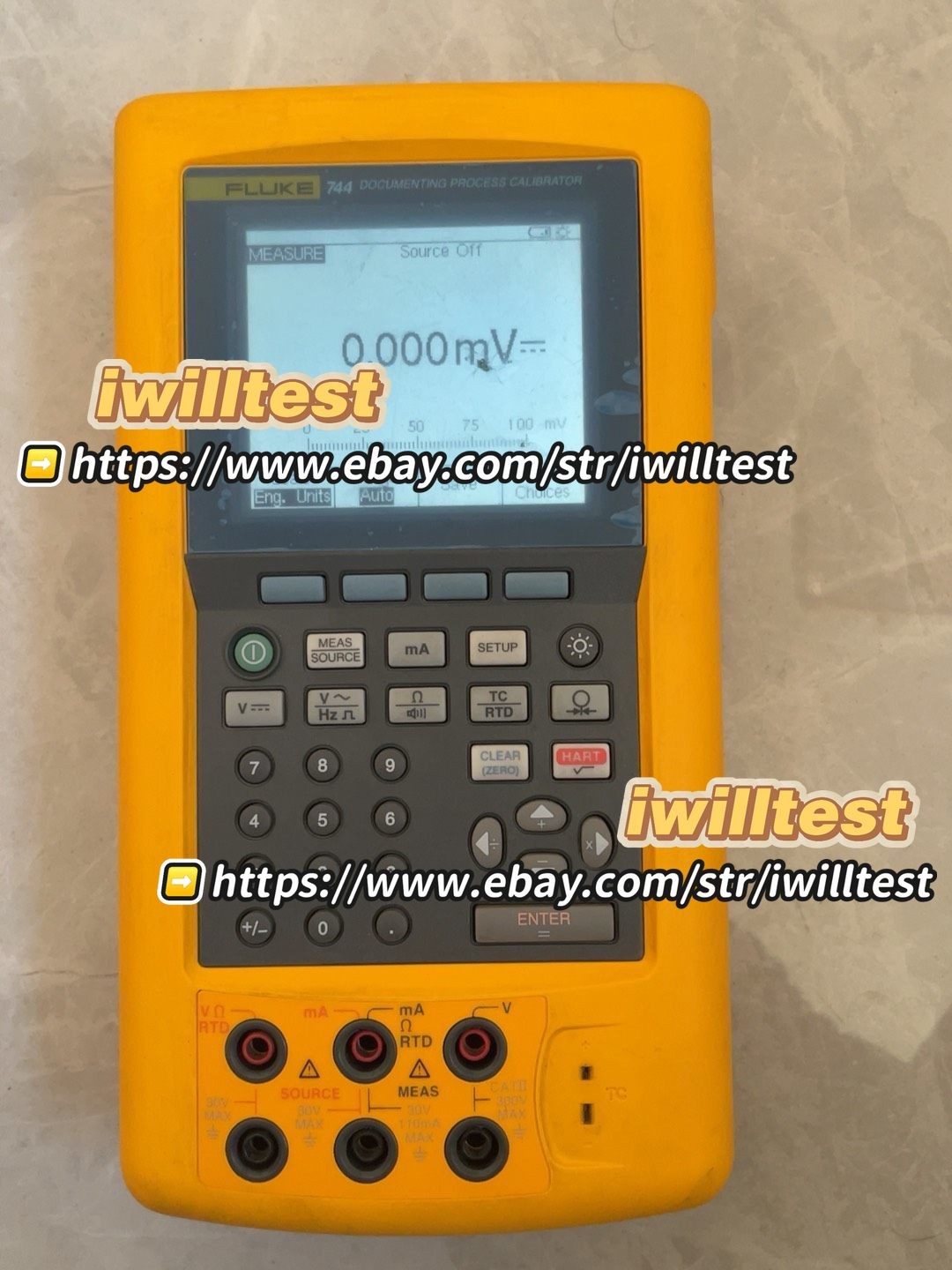 Fluke 744 Record multi-function process calibrator/used /DHL *IW