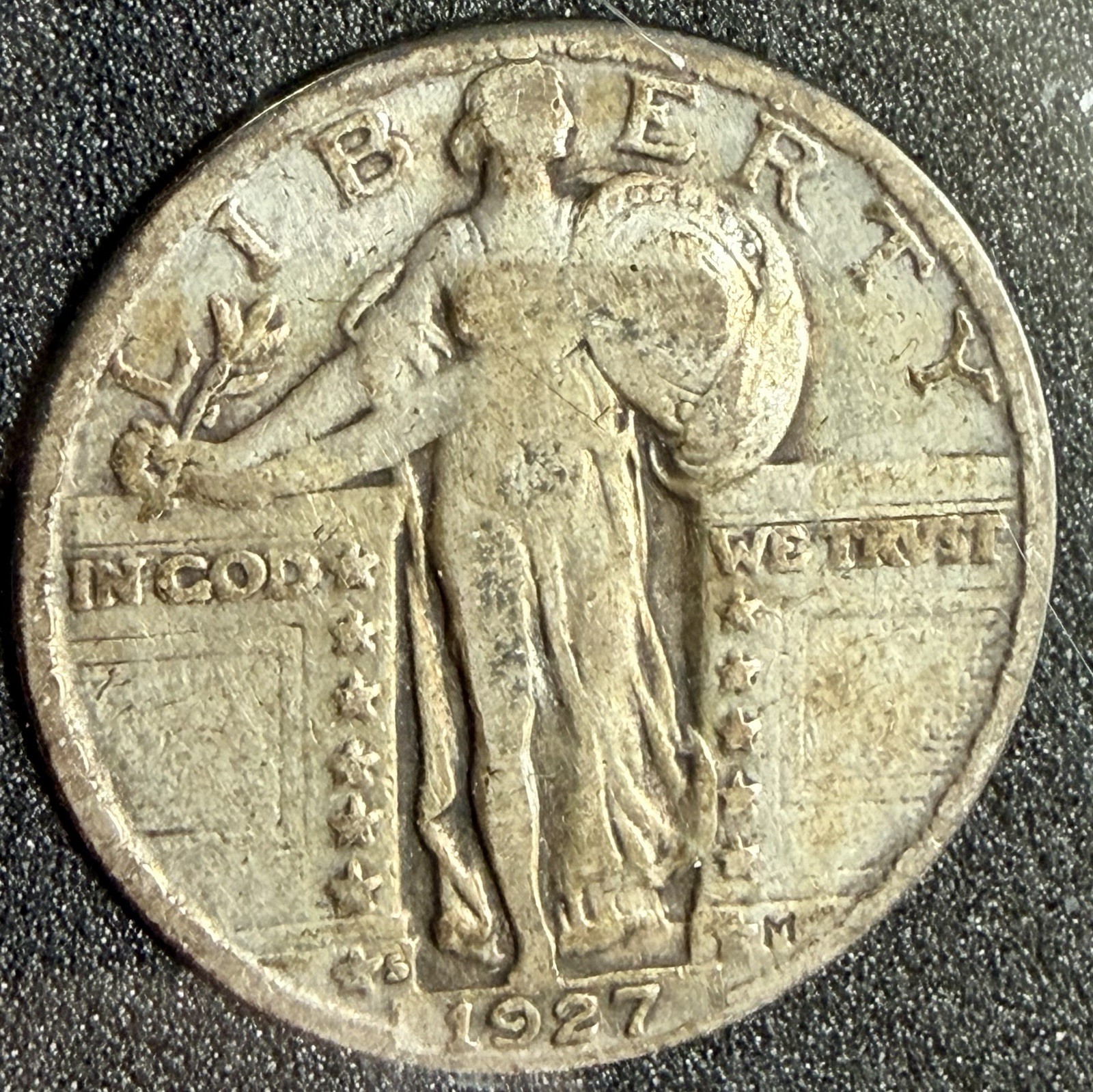 1927-S Standing Liberty Quarter, Key Date San Francisco Mint F/VF