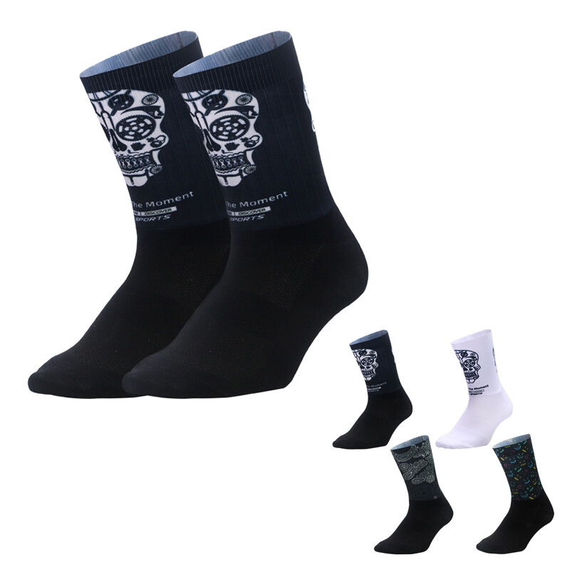 Mens Womens XC MTB BMX Road Cycling Riding Bicycle Bike Sports Ankle Socks Black
