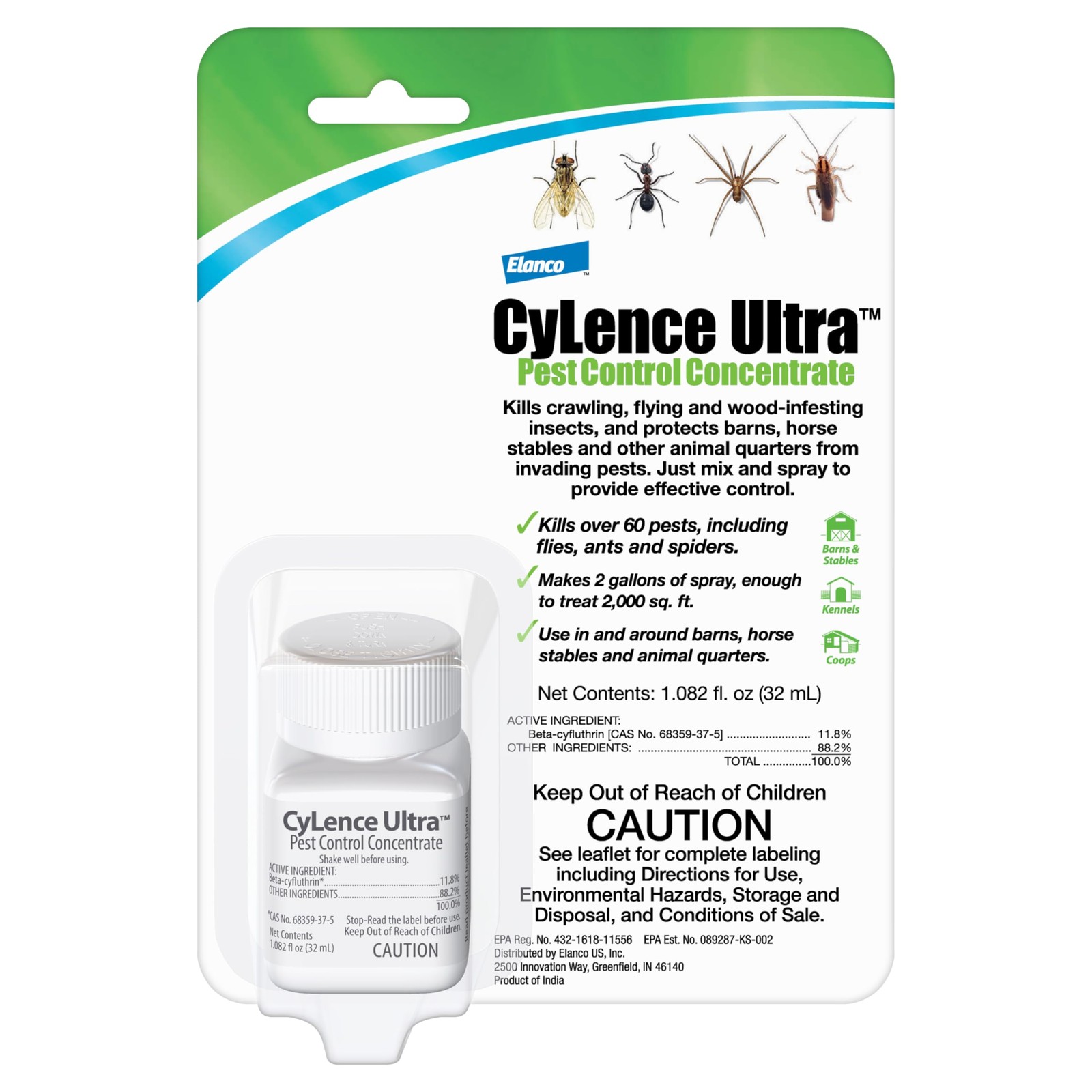 Elanco CyLence Ultra Pest Control Concentrate Indoor & Outdoor 1.082 fl. oz.