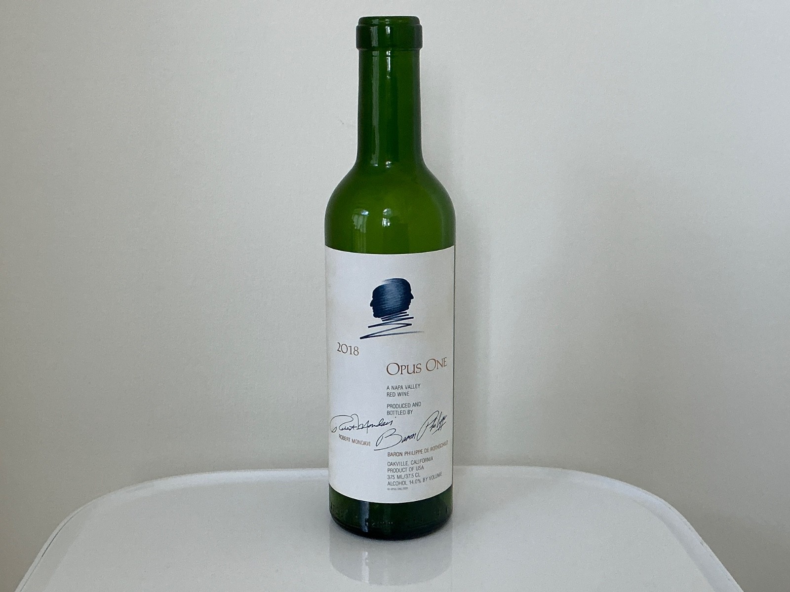 Empty Opus One 2018 Napa Valley Red Wine Bottle NO CORK