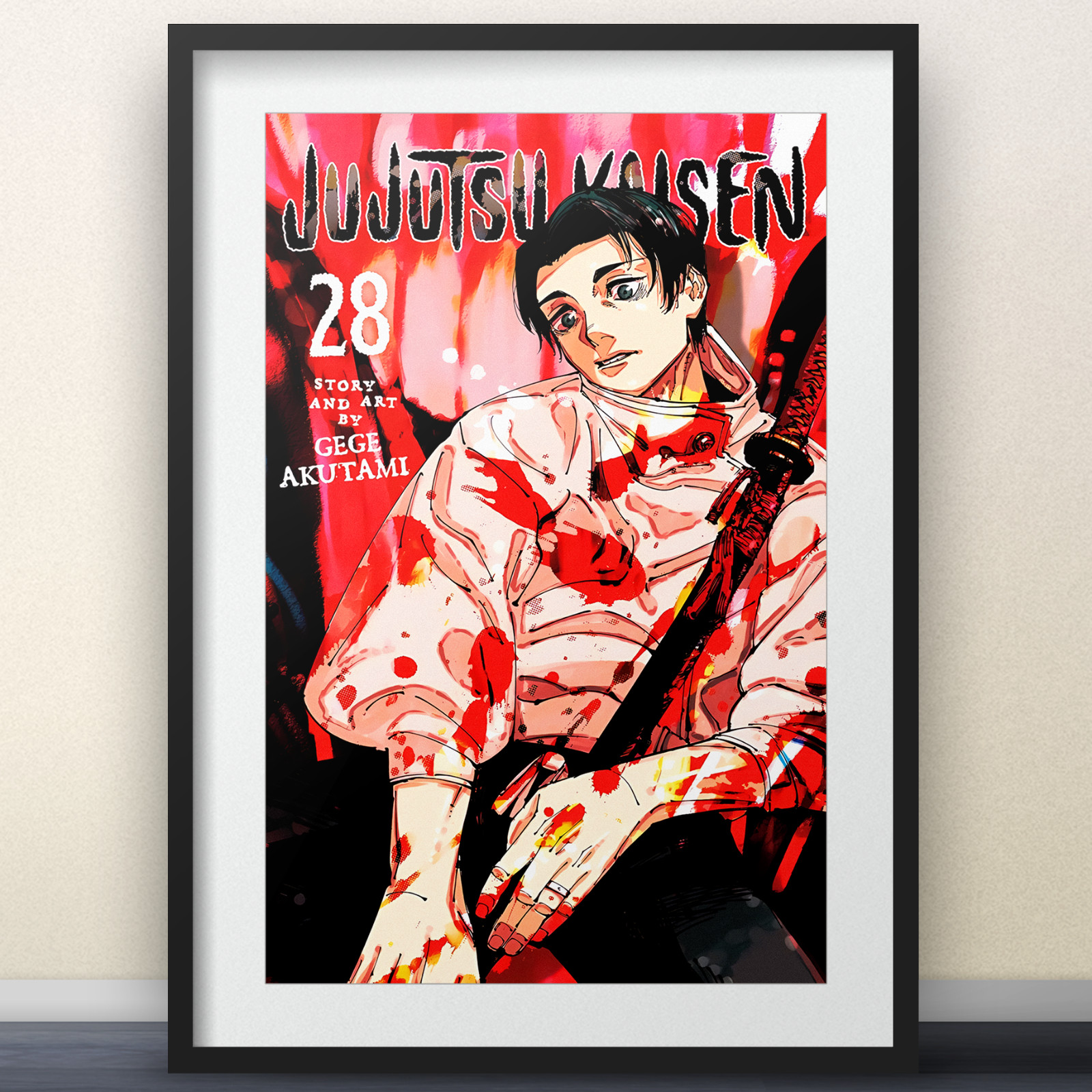 Jujutsu Kaisen Volume 28 Cover Art - 11x17" Poster - anime Gojo Sukuna manga