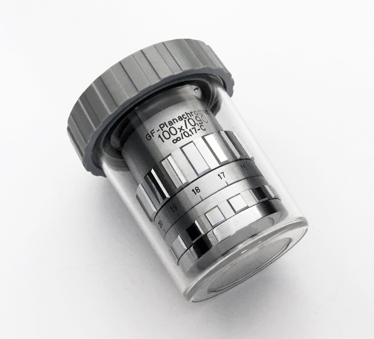 AUS JENA Jenatech GF Planachromat 100x  0.90  0.17-C Microscope Obective Lens