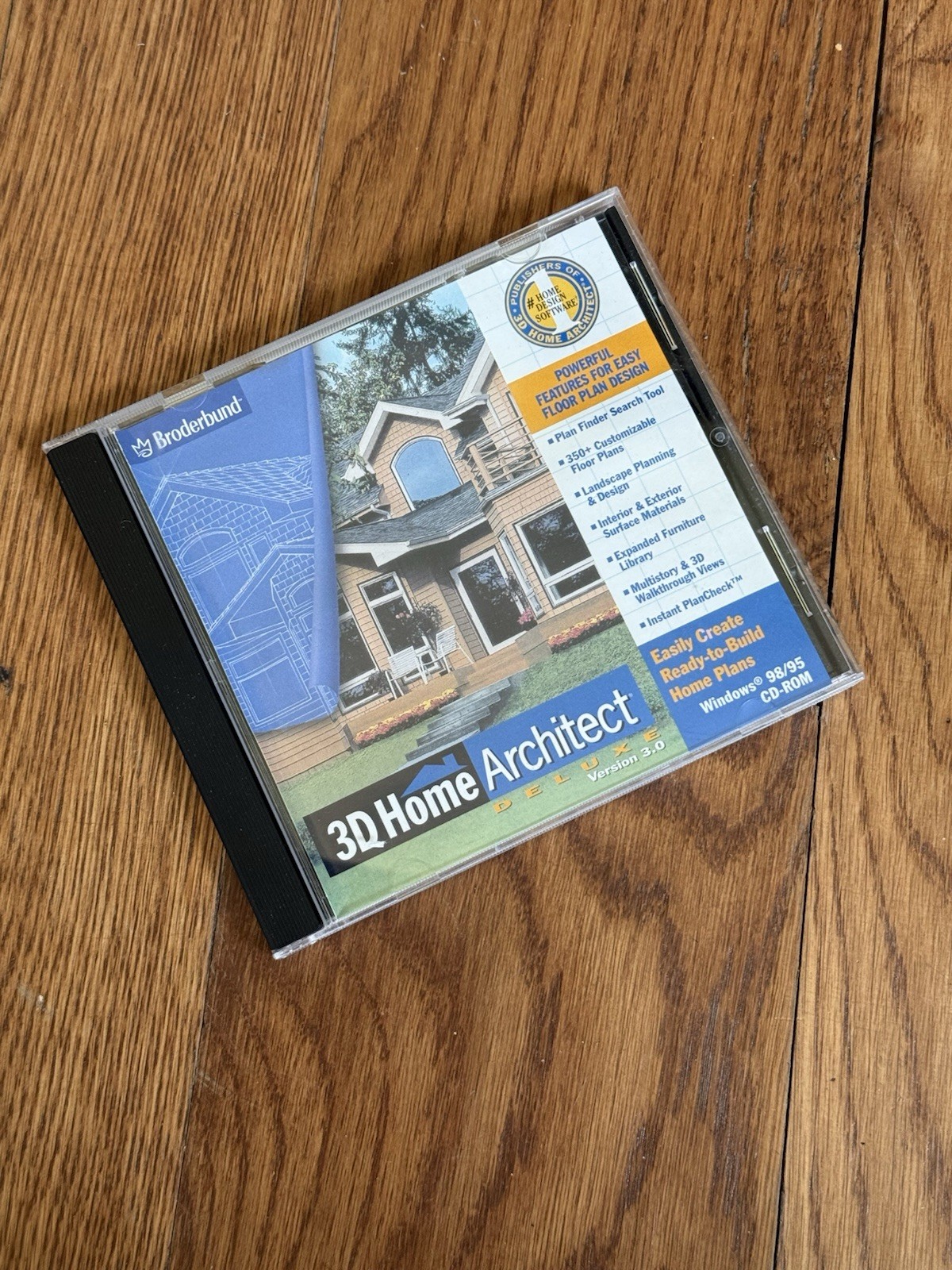 ⭐️3D Home Architect Deluxe Version 3.0 PC CD Windows 95 / 98