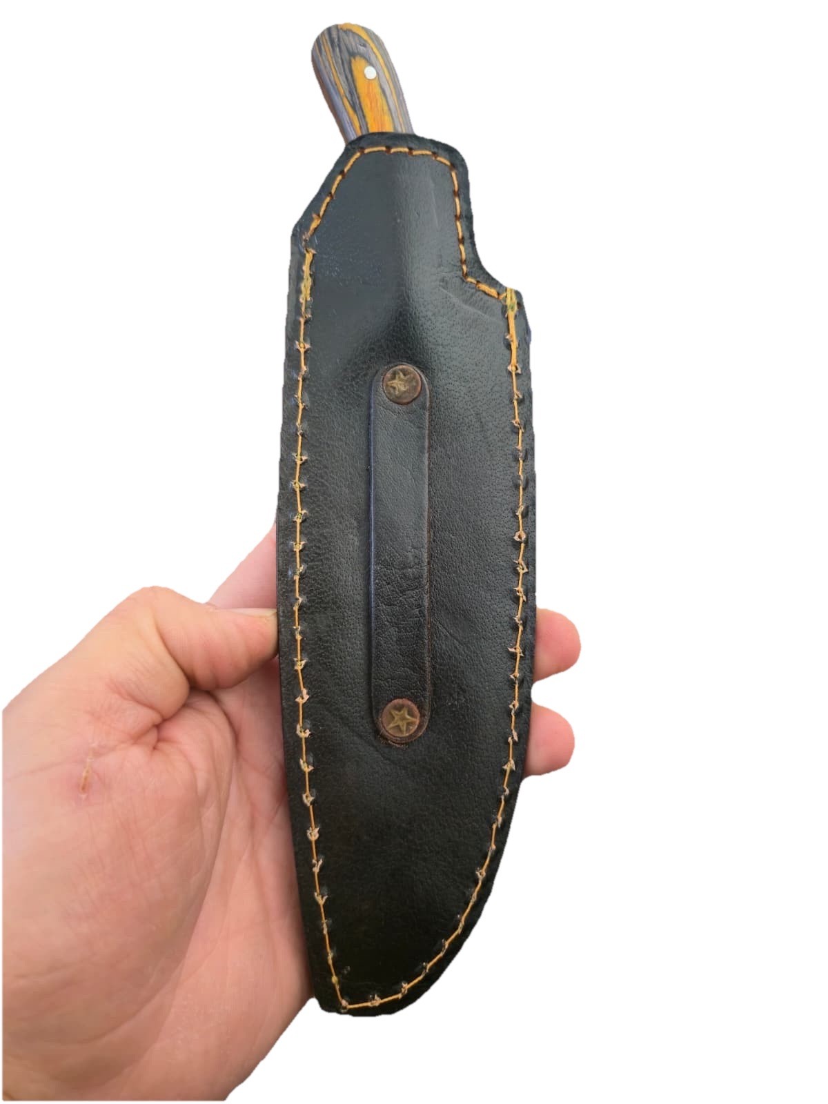 Hand Engraved Leather Sheath For Fixed Blade Knife Case Holster Tactical