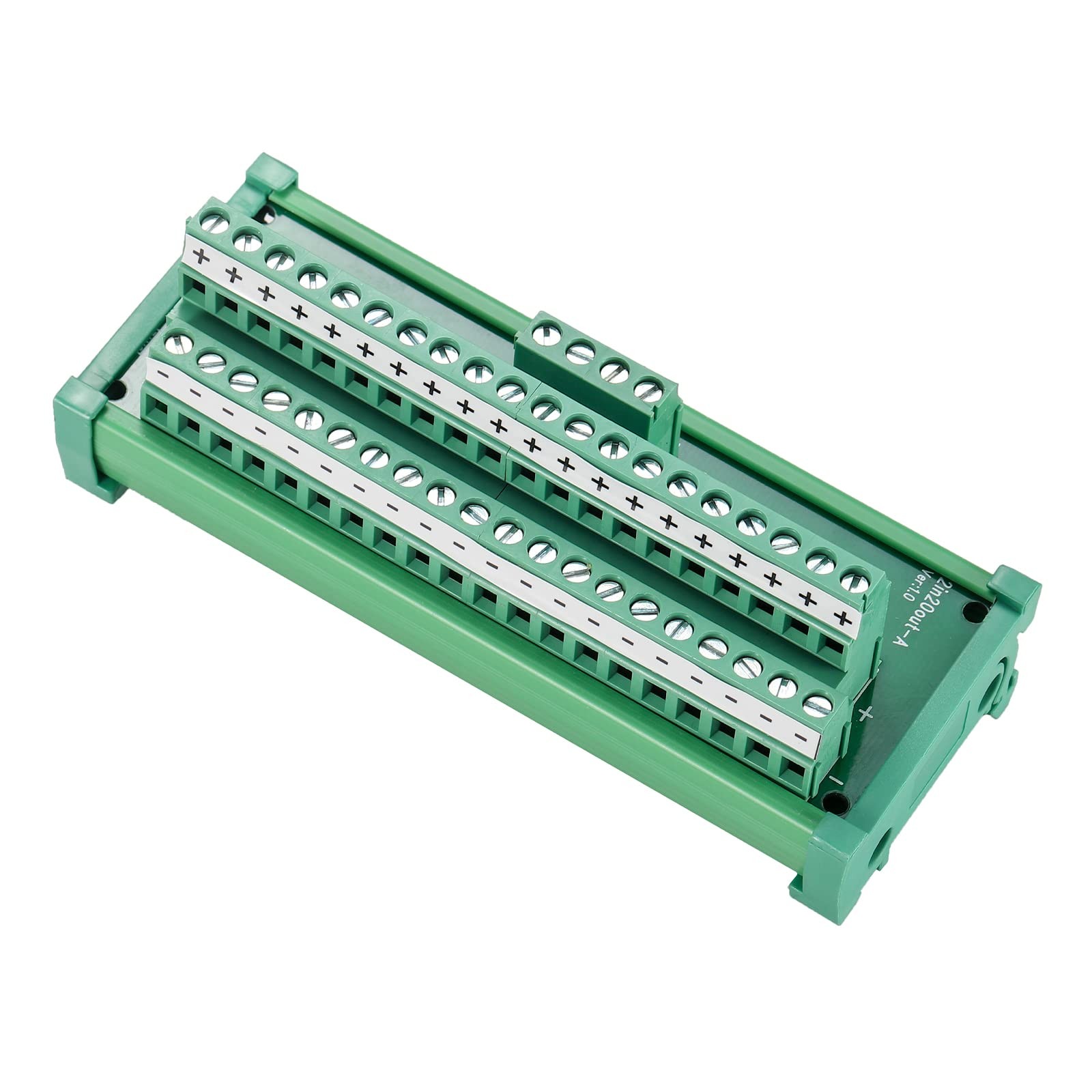 2 In 20 Out Terminal Blocks Module 25A DIN Rail Power Distribution Board