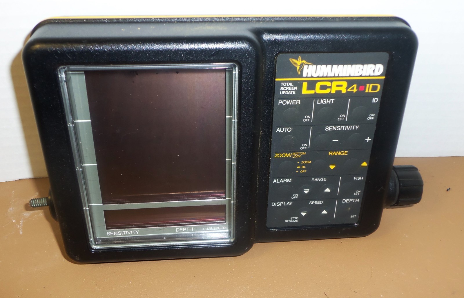 Humminbird LCR 4 ID Fishfinder Head Unit Only Depth Indicator Alarm Fish ID