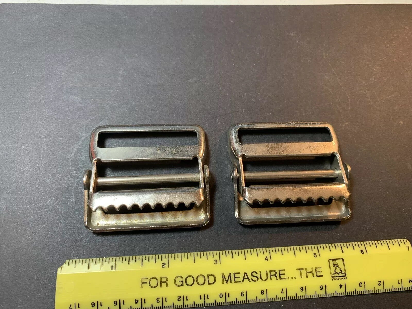 2" Web Strap *PIVOTING RELEASE BUCKLE* Heavy Duty Metal with Teeth