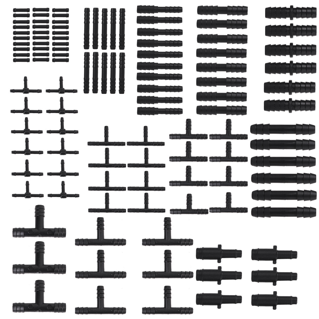 Heat Resistant 240℃ Nylon Vacuum Tubing Connector Assortment Kit 113PCS 12 Sizes