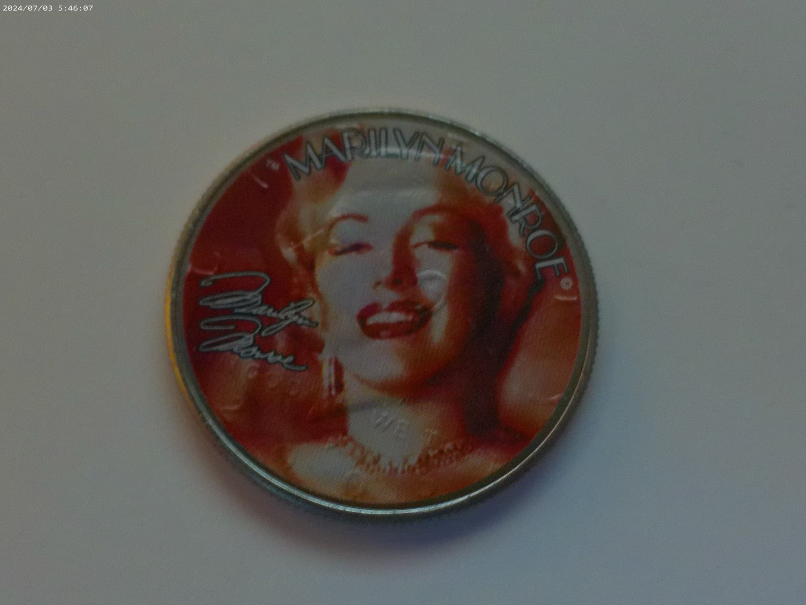 2005 Colorized Marilyn Monroe Kennedy Half Dollar