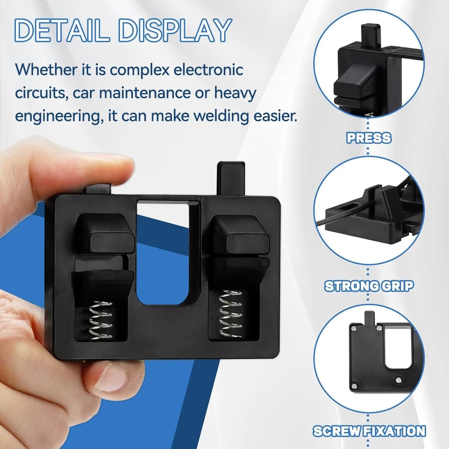 Adjustable Welding Wire Clamp Suction Bracket Soldering Table Holder Tool