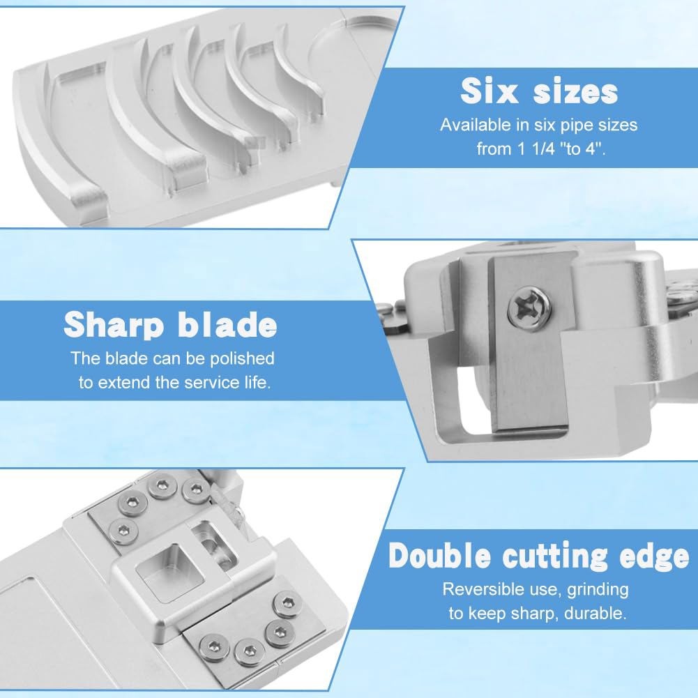 Deburring Tool for Plastic Pipe,PVC Deburring Tool,Handle 1 1/4'' to 4''