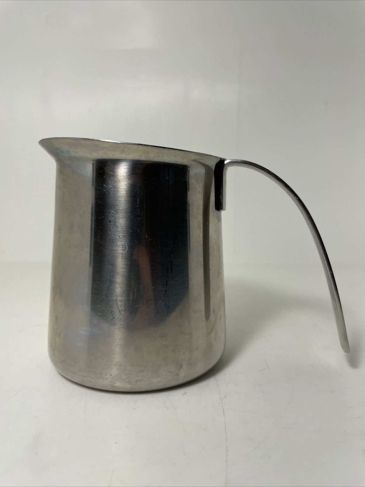 Krups 18-8 Stainless Steel Milk 12oz Frothing Pitcher Creamer Pot Handle Frother