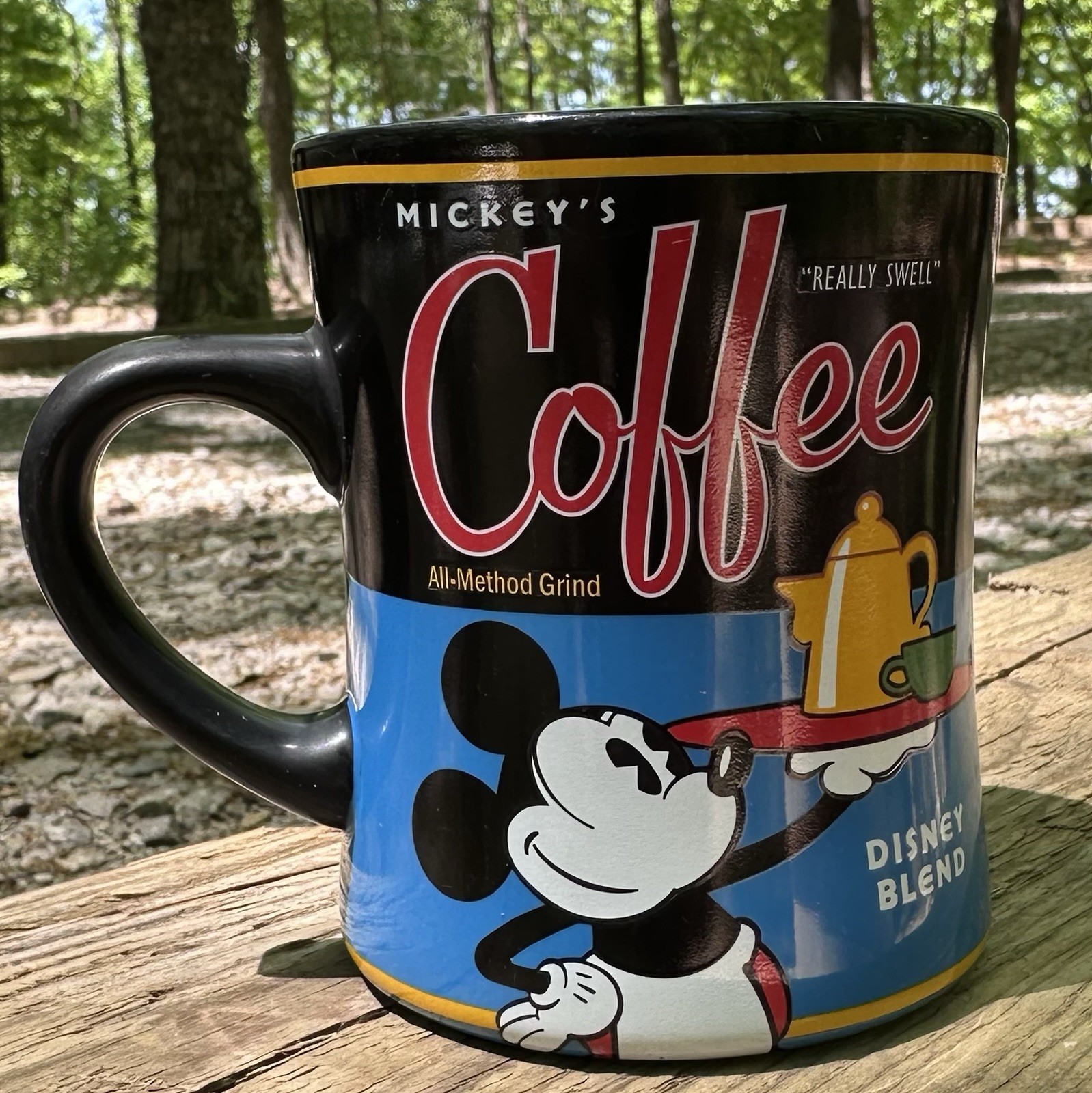 Mickey's Really Swell Coffee Disney Blend 16oz Mug Cup Mickey Mouse Theme Perks