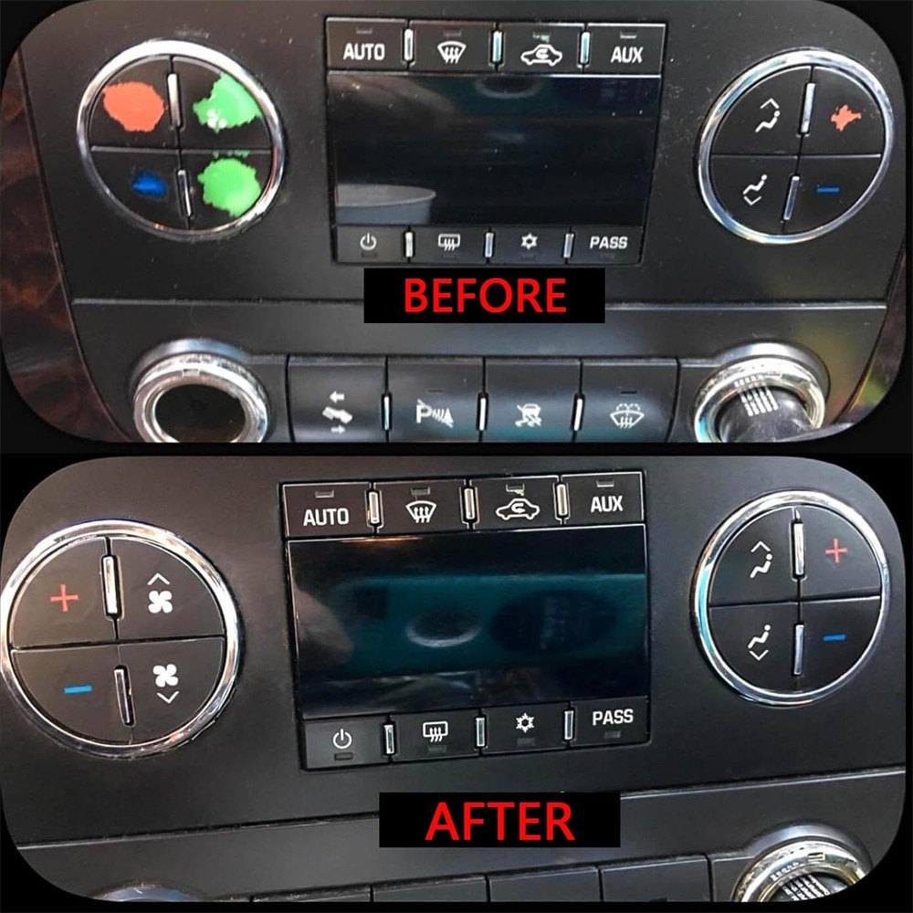 For 2007-2014 Chevrolet Silverado A/C Climate Control Dash Button Repair Decal