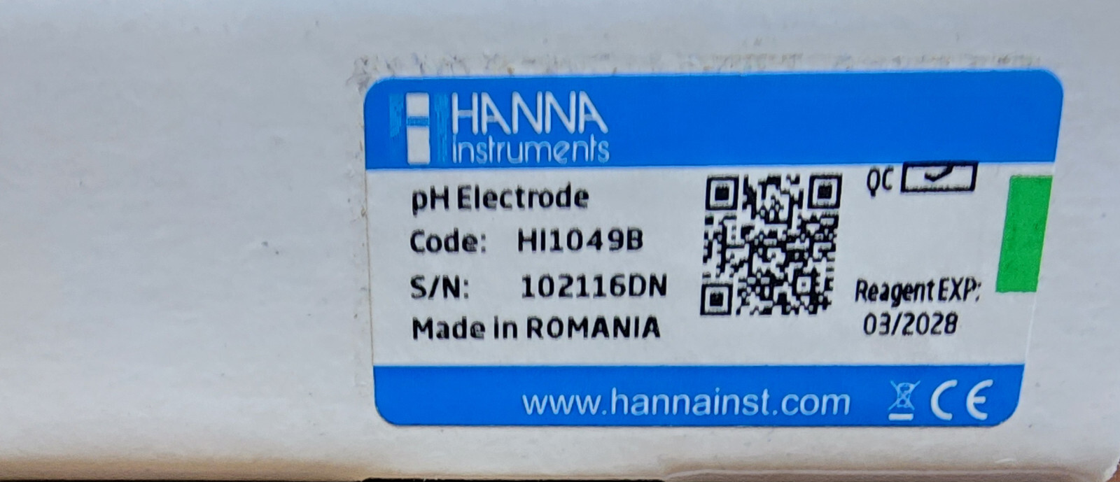 Hannah Instruments HI1049B pH Electrode with CPS™ for Non-Aqueous Titrations