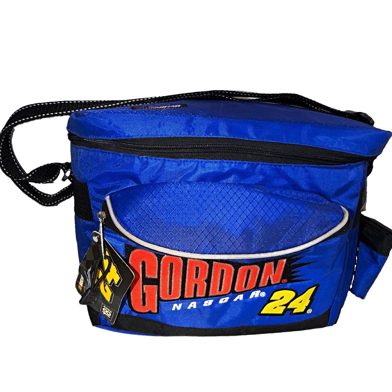 NASCAR Gordon #24 Insulated Cooler Bag w/ Adjustable Strap, Blue/Black