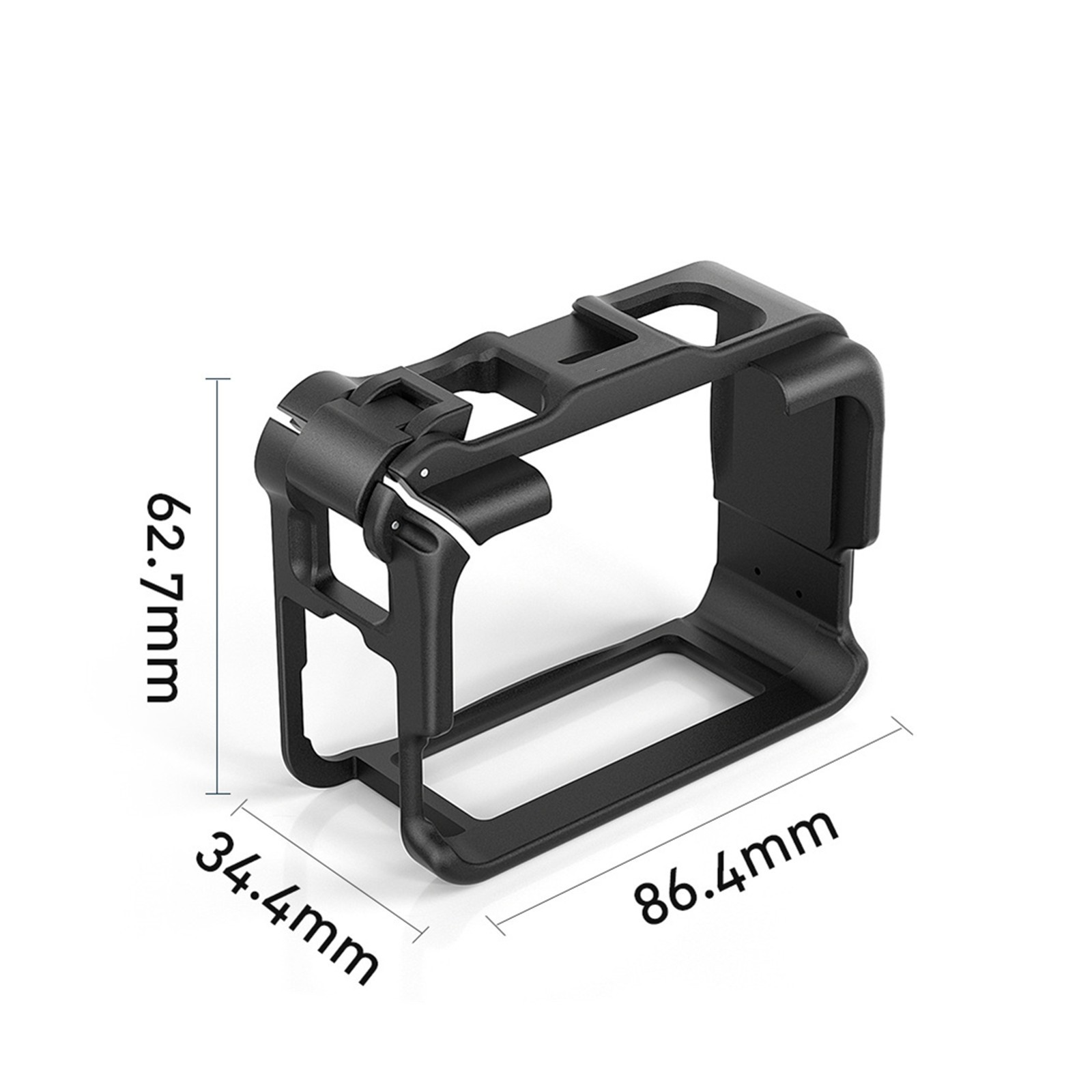 For Insta360 Ace/Ace Pro Camera ABS Plastic Housing Frame Case Protector Balck