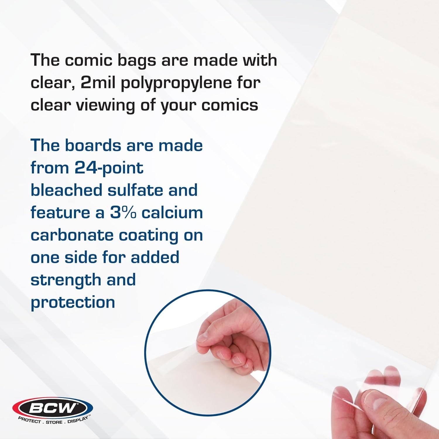 Complete Comic Storage Solution | 200 Resealable Bags with Backing Boards