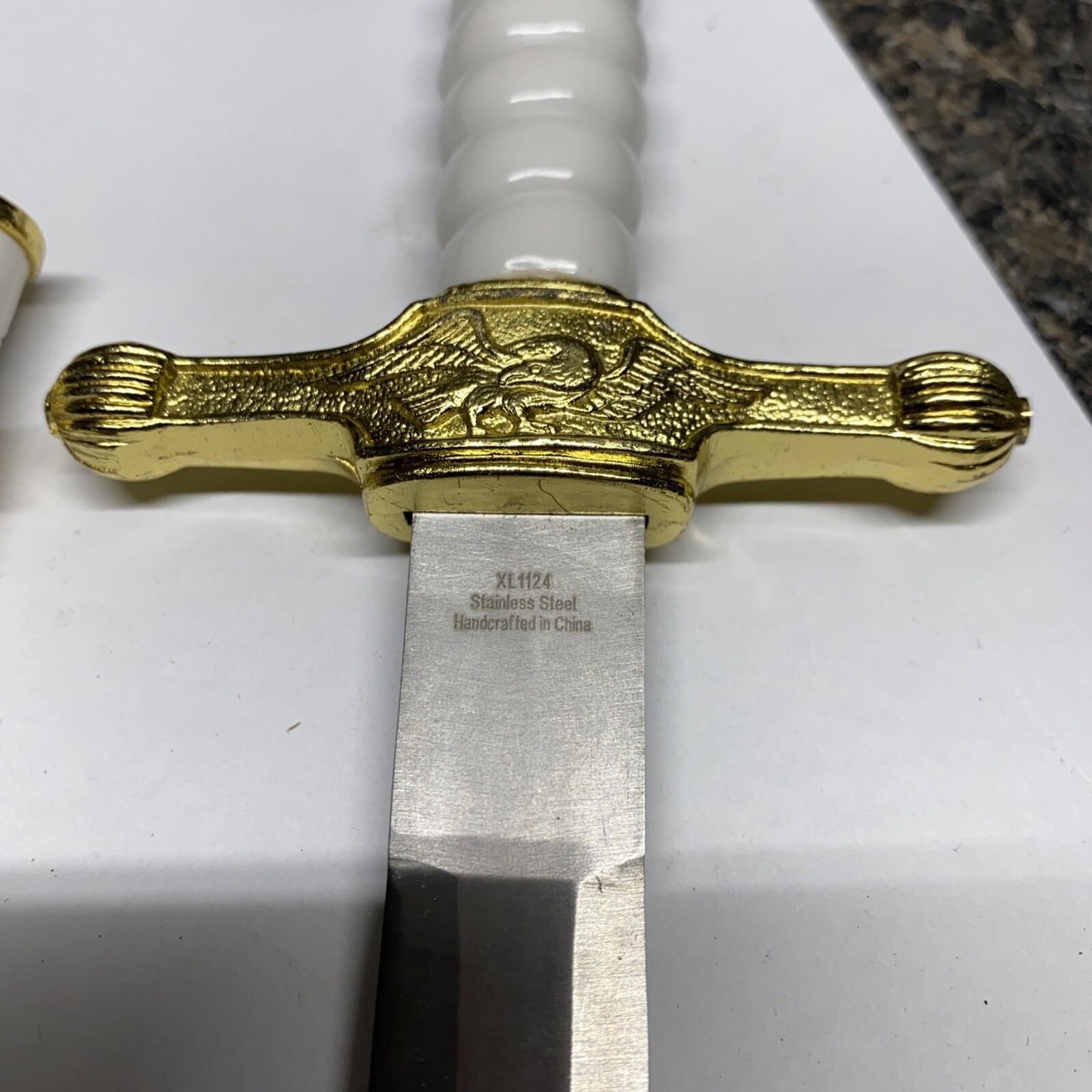 14” Tomahawk Collectible Dagger Eagle Design Handle Stainless w Sheath (DCA6)