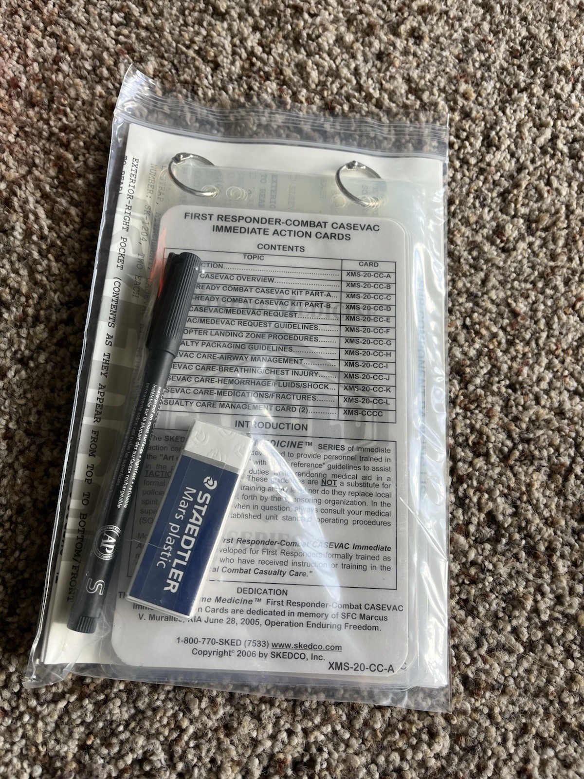 New SKEDCO COMBAT CASEVAC KIT SOF MOBILITY SK-1200 Backpack