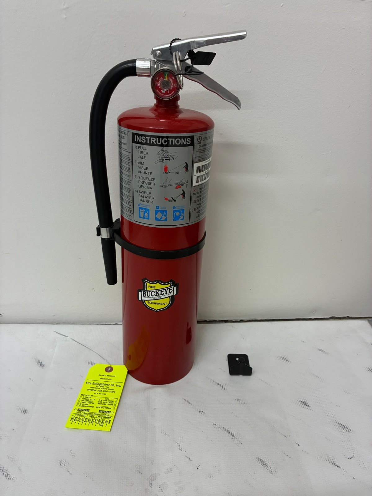 Buckeye 10lb ABC Fire Extinguisher High Flow 10HI SA80 DOT 2026 Certified