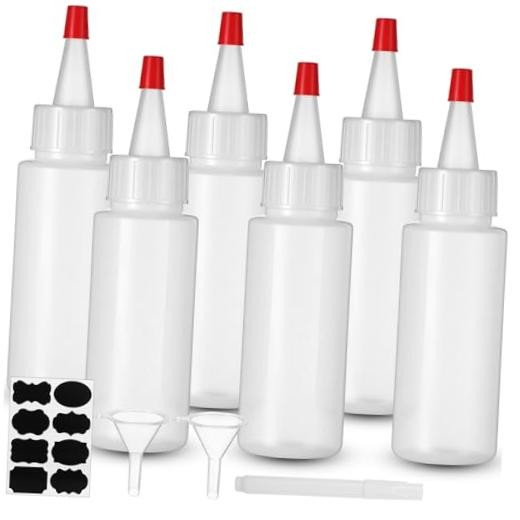 Pcs Plastic Squeeze Bottles small squeeze bottles with Dust 2 oz 6 Classic