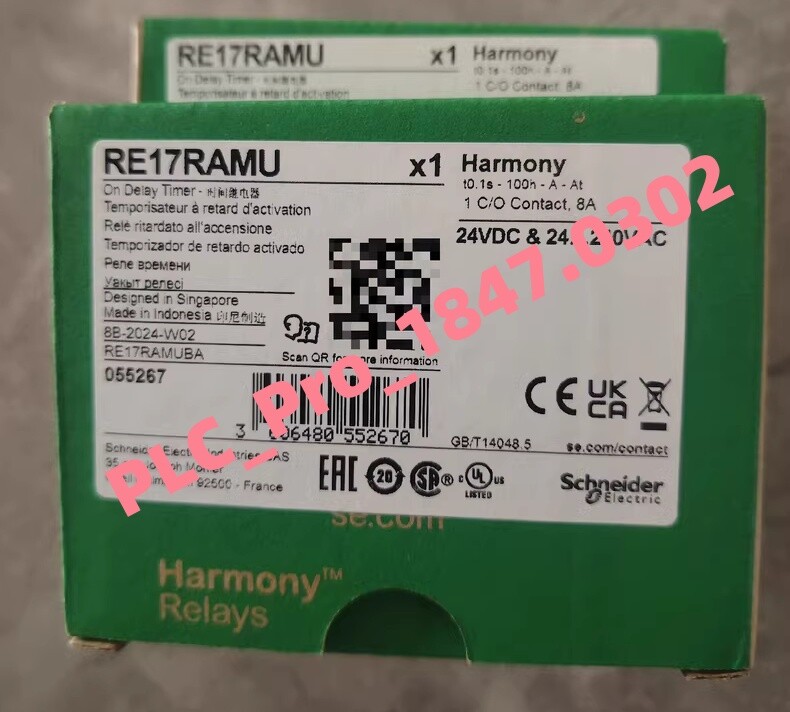 1PCS New Original Schneider RE17RAMU Relay Quality assurance  Fast delivery