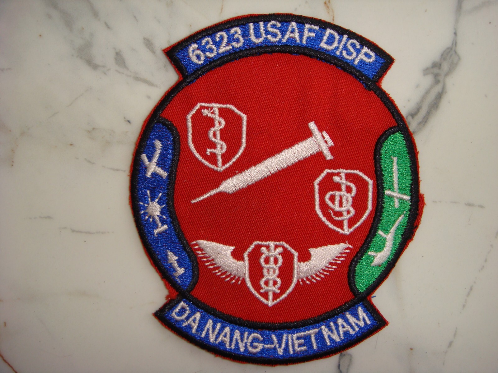 USAF 6323rd MEDICAL DISPENSARY AT DANANG, VIETNAM WAR PATCH