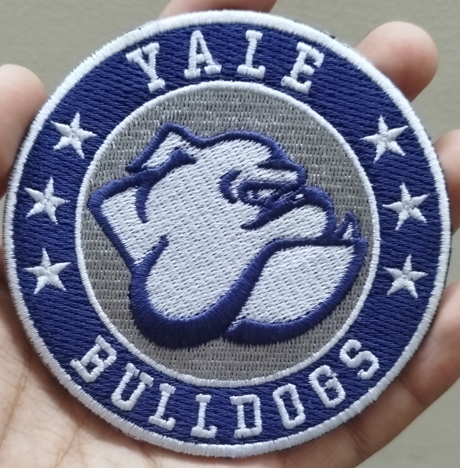 Yale Bulldogs NCAA Team Logo Iron On Patch - Sew Patch - Embroidered Patch