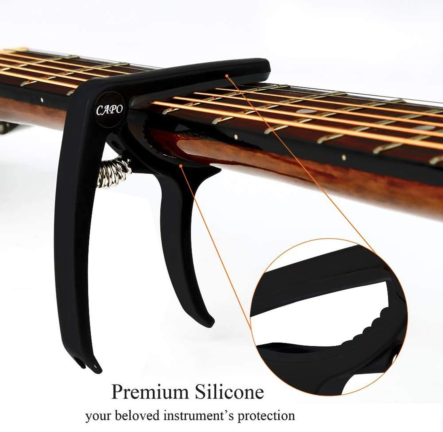 Capo for 6-String Acoustic and Electric Guitar, Lightweight Quick Release Cap...