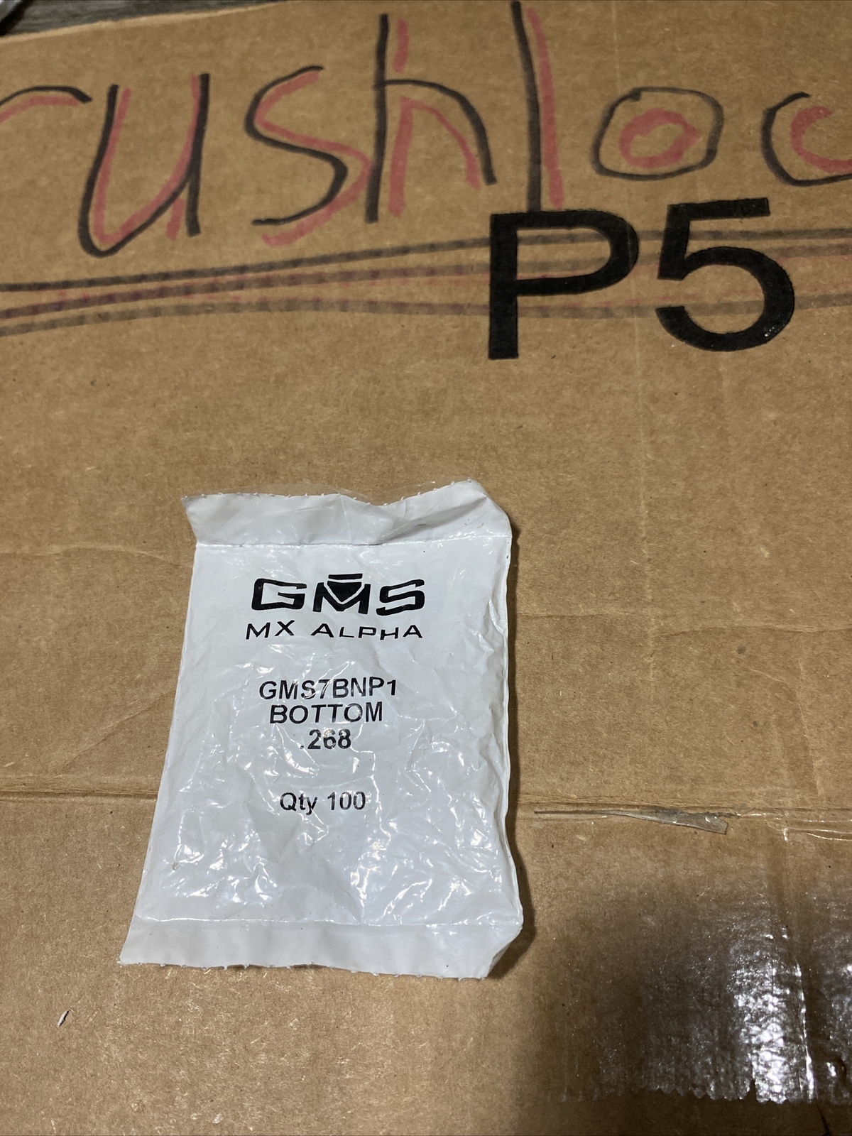 Brand New-GMS Mx Alpha Bottom Pin .268 GMS7BNP1 100 Pack