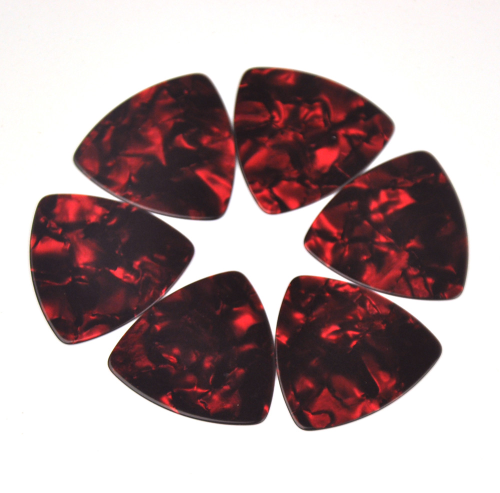 20Pcs Celluloid 346 Rounded Triangle Guitar Picks 0.71mm Assorted Colors