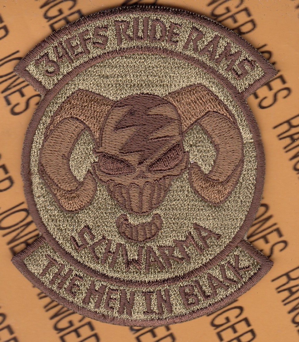 USAF Air Force 34th Expeditionary Fighter Sq EFS ~3.75" OCP NO HOOK patch c/e