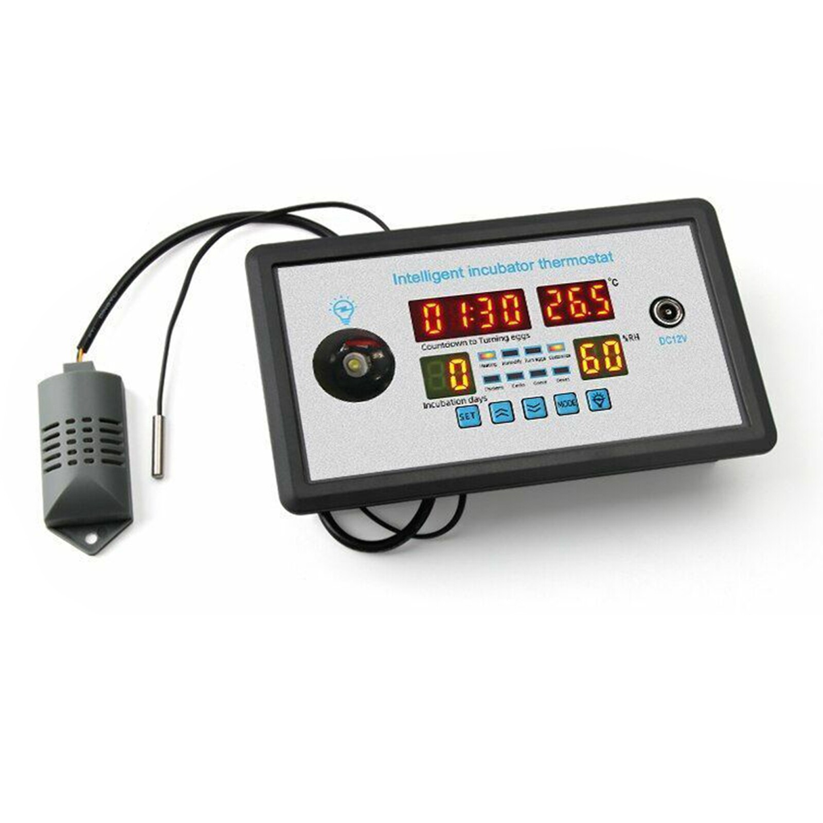 Thermostat Digital Temperature Humidity Automatic Egg Turning Control Incubator