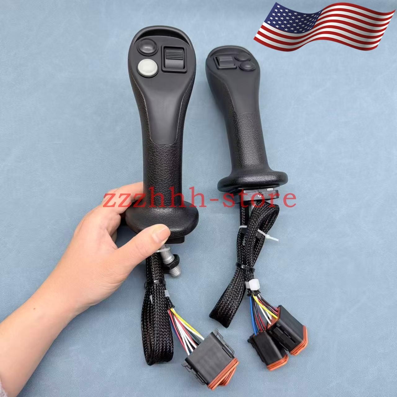New 1 Pair Joystick Controller Handle 611-7548 611-7549 For CAT 325 326 Next Gen