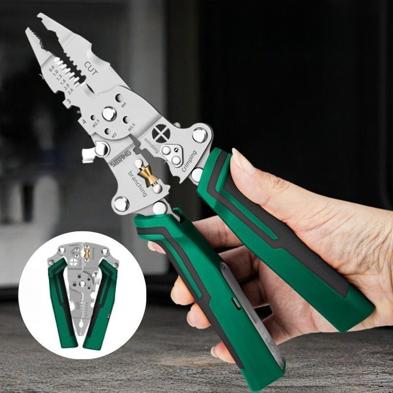 Multi-Function Wire Stripper Tester​​ 18 IN 1 Foldable Plier with Voltage Tester