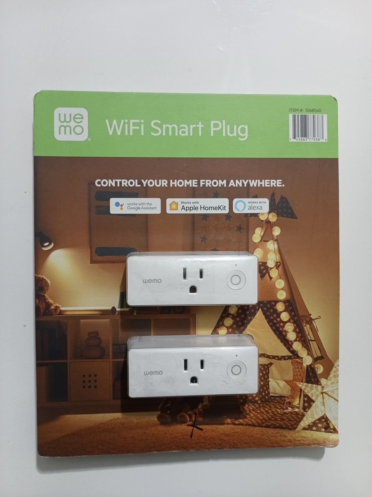 Wemo Mini Smart Plug WiFi Enabled Works with Alexa and Google Assistant Sealed.