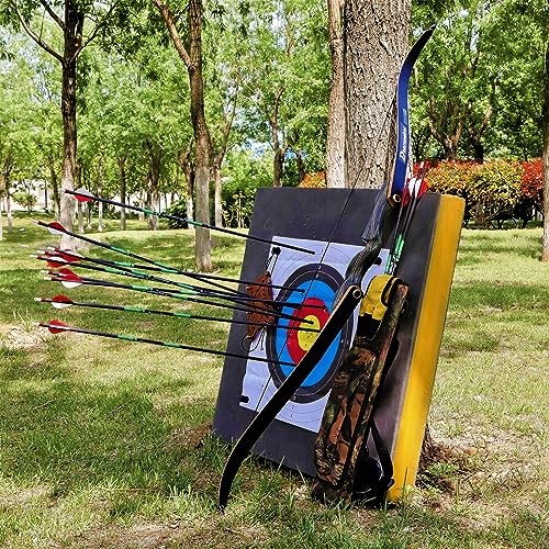 60" Takedown Recurve Bow Set Traditional Wooden 55.0 Pounds Coyote Right Hand
