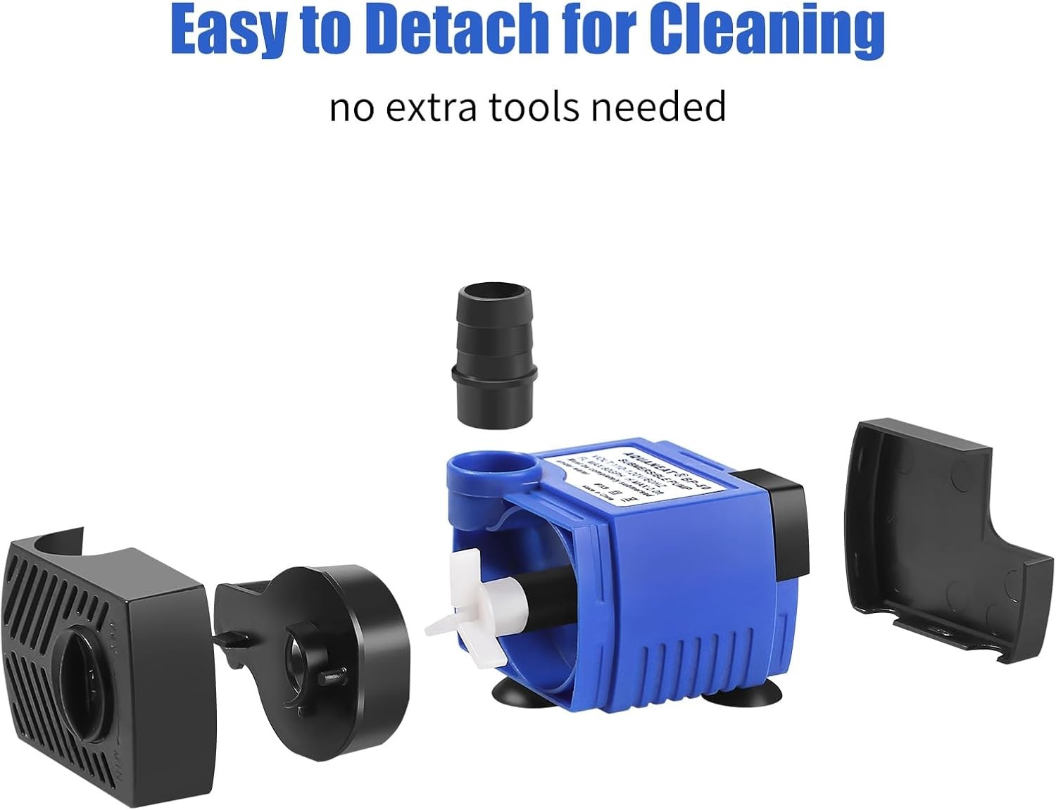 Adjustable 80 GPH Submersible Pump - Perfect for Aquariums & Hydroponic Systems