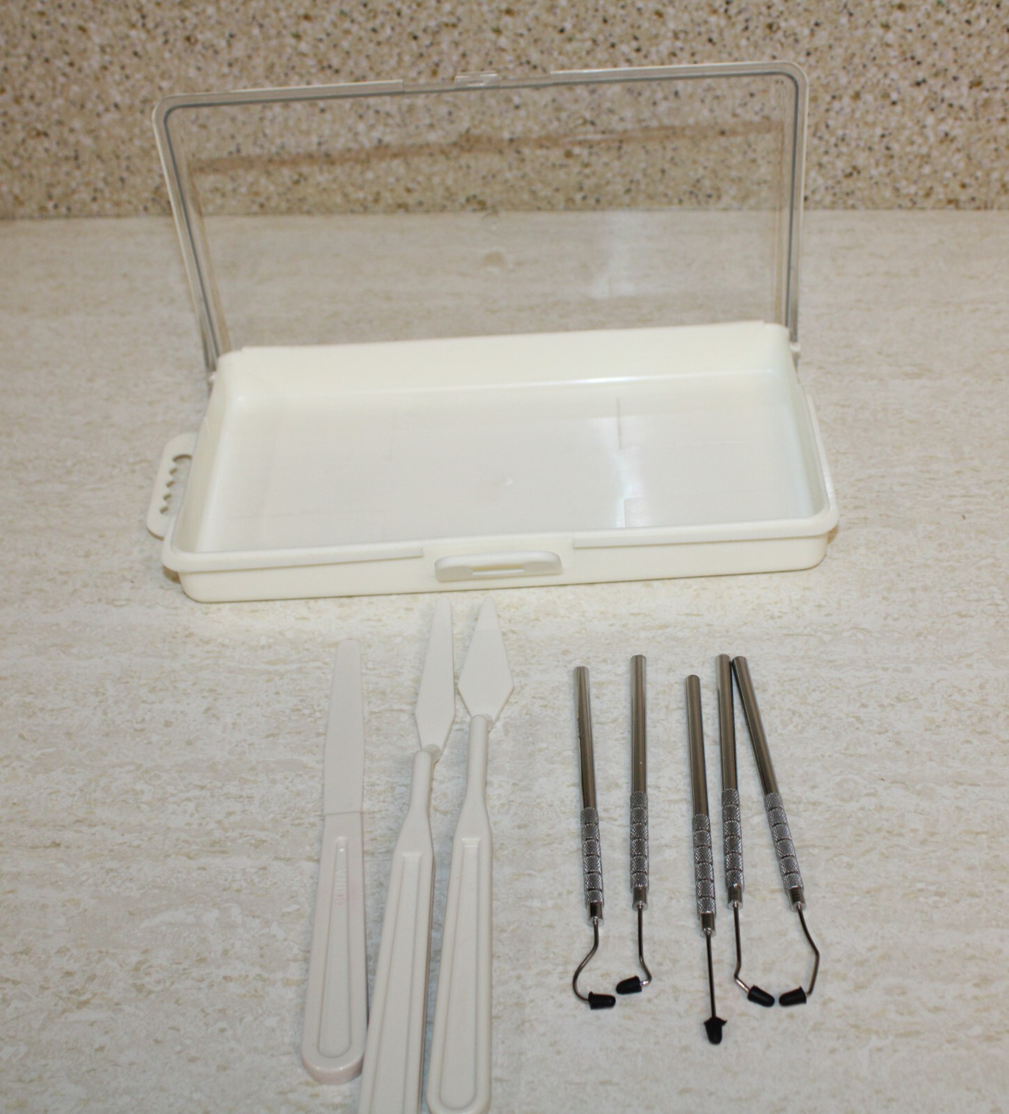 8pc Carving Tools in Plastic Case: Clay Pottery Wax Sculpting Art...