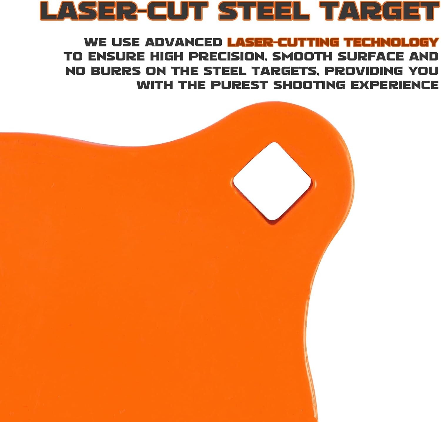 High Visibility 10x15 AR500 Steel Shooting Target - Laser Cut & Durable Design